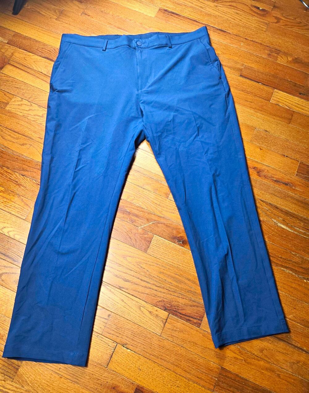 Greg Norman Mens Golf Pants 40x29 Navy Blue Stretch Performance Athletic